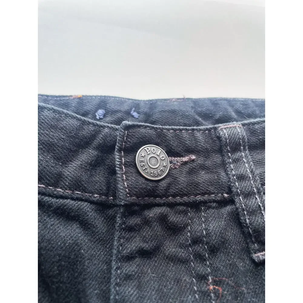 Boy's Polo Ralph Lauren Black Straight Leg Jeans Size 12